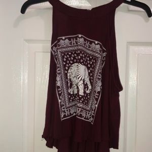 Elephant printed tank